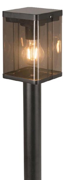 V-TAC napelemes állólámpa E27 foglalattal és szenzorral,fekete, 80 cm, IP44, meleg fehér - SKU 23009