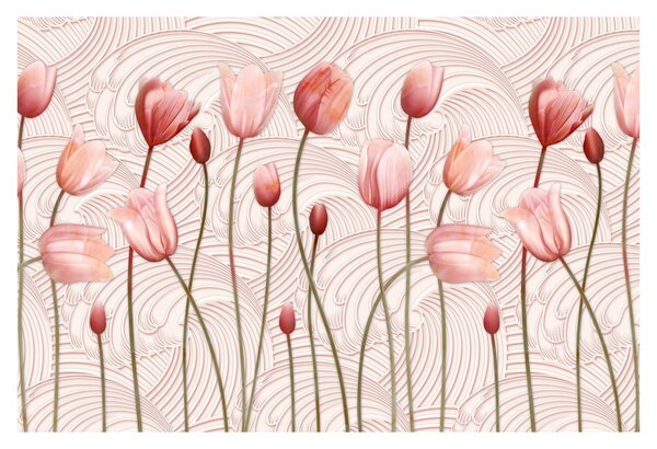 Kép - rózsaszín tulipán (90x60 cm)