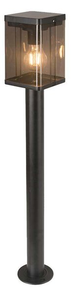 V-TAC napelemes állólámpa E27 foglalattal és szenzorral,fekete, 80 cm, IP44, meleg fehér - SKU 23009