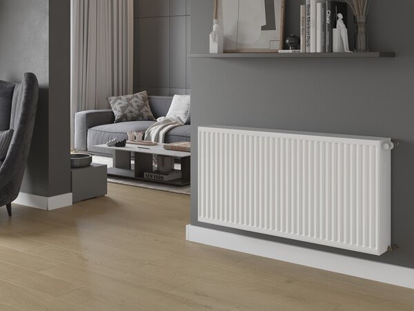 Mexen C33, acél panel radiátor 600 x 1000 mm, oldalcsatlakozás, 2335 W, fehér, W433-060-100-00
