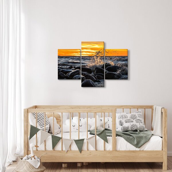 A tenger hullámai képe (90x60 cm)
