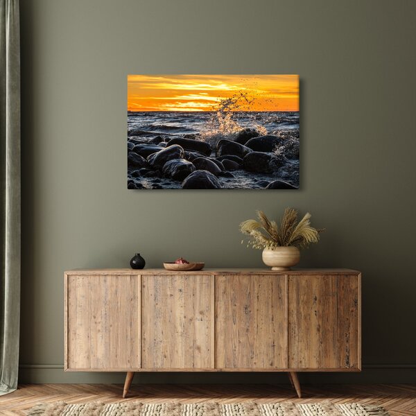 A tenger hullámai képe (90x60 cm)