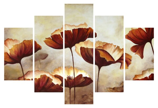 Piros virágok képe (150x105 cm)