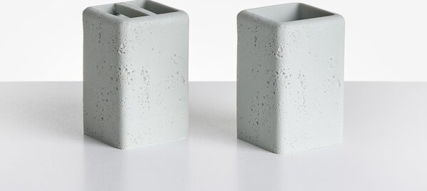 5 darabos fürdőszobai kiegészítő szett VILCANOTA Szürke betonhatás