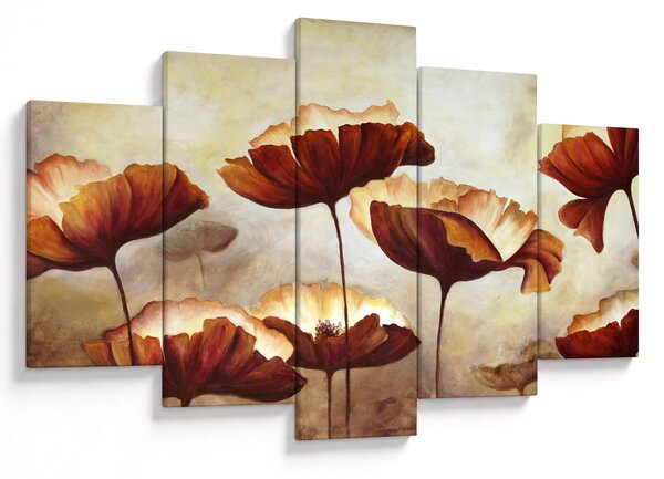 Piros virágok képe (150x105 cm)