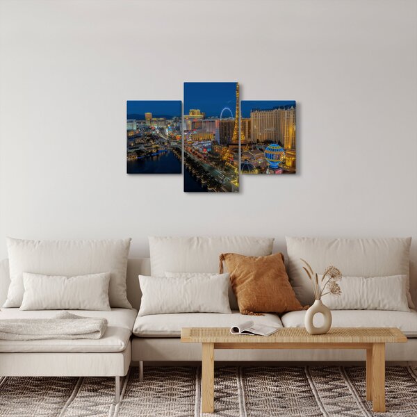 Éjszakai Las Vegas-i kép (90x60 cm)