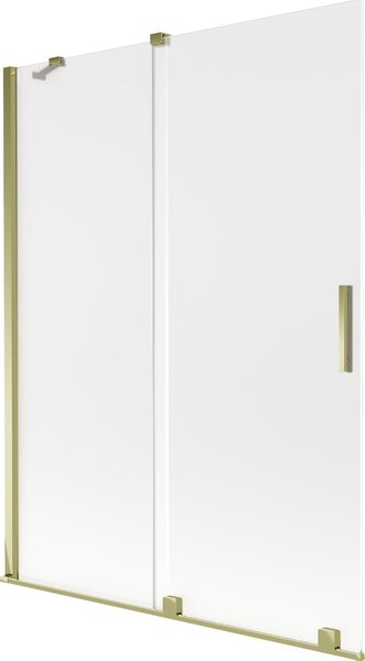 Mexen Velar 2-szárnyú toló kádparaván 130 x 150 cm, matt, arany - 896-130-000-31-50