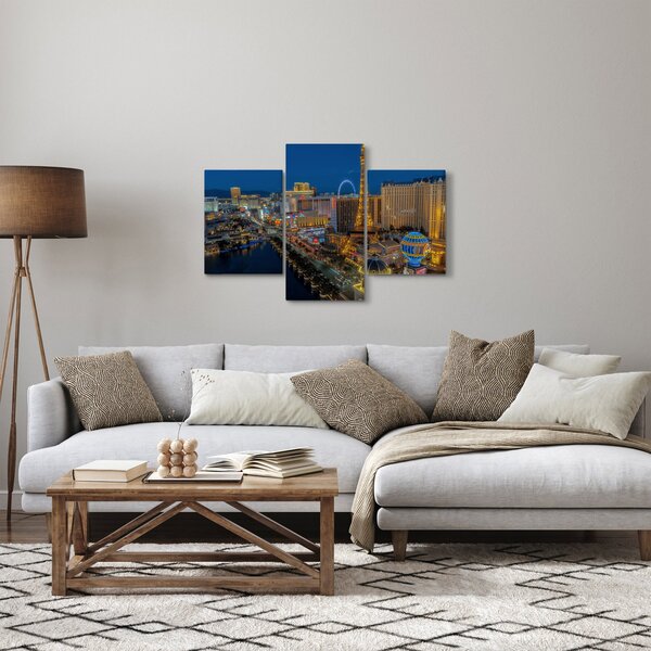 Éjszakai Las Vegas-i kép (90x60 cm)