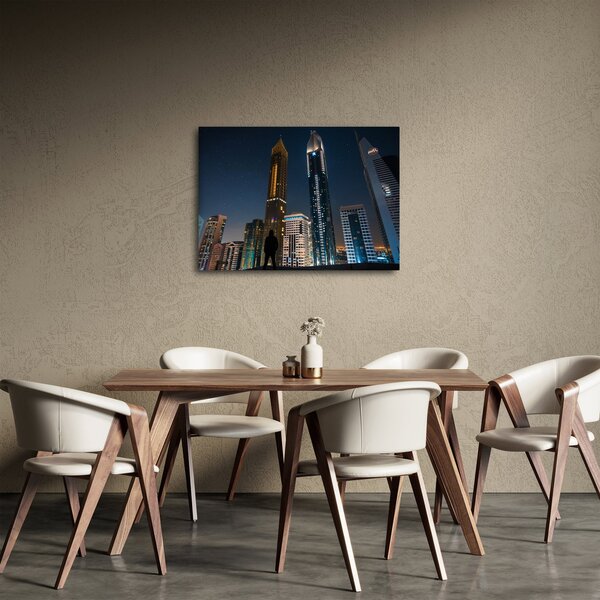 Éjszakai város képe (70x50 cm)