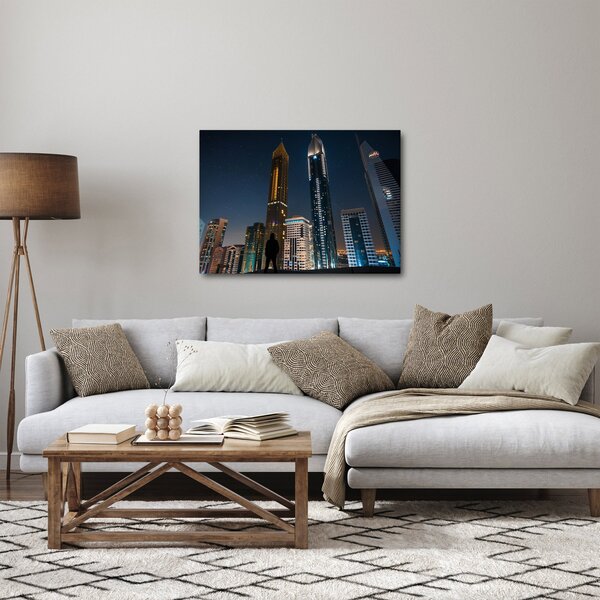 Éjszakai város képe (70x50 cm)