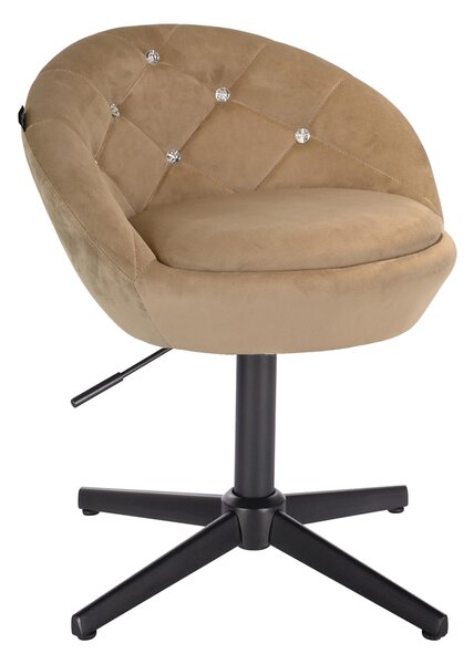 HR948CROSS Latte Modern Velúr Szék Fekete lábbal