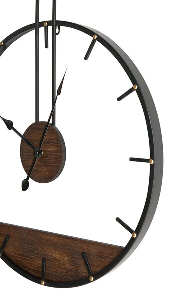 Fali óra TAUGON 60 cm Fém Fekete