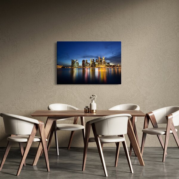 Éjszakai város képe (90x60 cm)