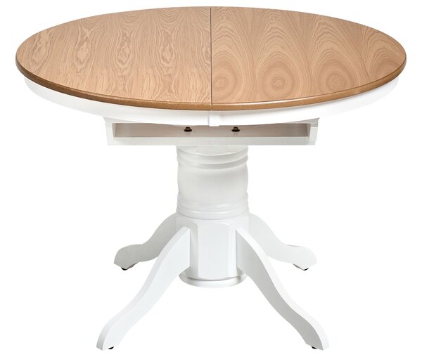 Kihúzható étkezőasztal AKRON Világos kőris 106/150 cm 106 cm Keményfa
