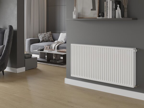 Mexen C22, acél panel radiátor 300 x 1000 mm, oldalsó csatlakozás, 933 W, fehér, W422-030-100-00