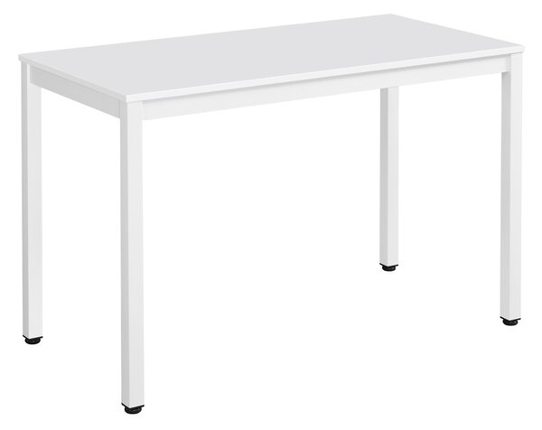 Étkezőasztal szett: Tessa 120×60 cm fehér/fehér + 4 db OSLO szék fehér/natúr láb