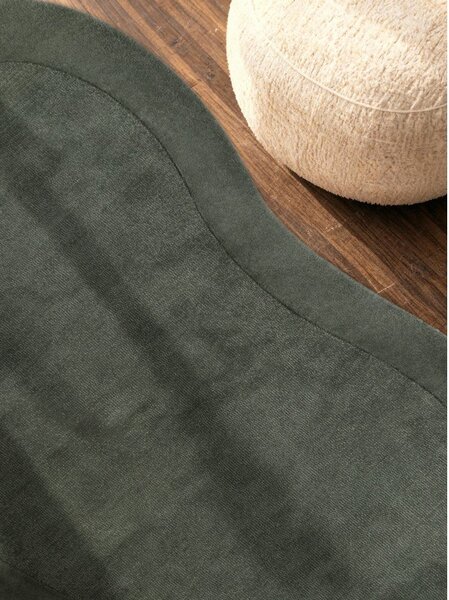 Sötétzöld kézi szövésű gyapjúkeverék szőnyeg 125x200 cm Kari Organic – Villeroy&Boch