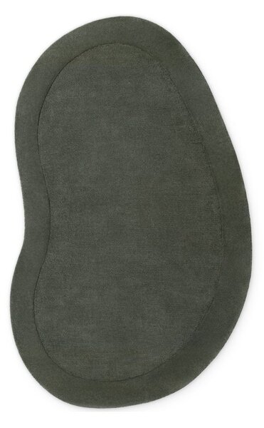 Sötétzöld kézi szövésű gyapjúkeverék szőnyeg 125x200 cm Kari Organic – Villeroy&Boch