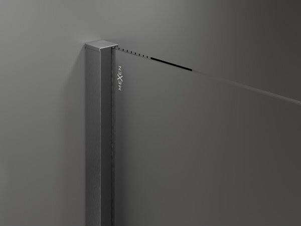Mexen Velar Duo, nyitható tolóajtó 170x200 cm, 8mm átlátszó üveg, grafit matt, 871-170-000-02-66