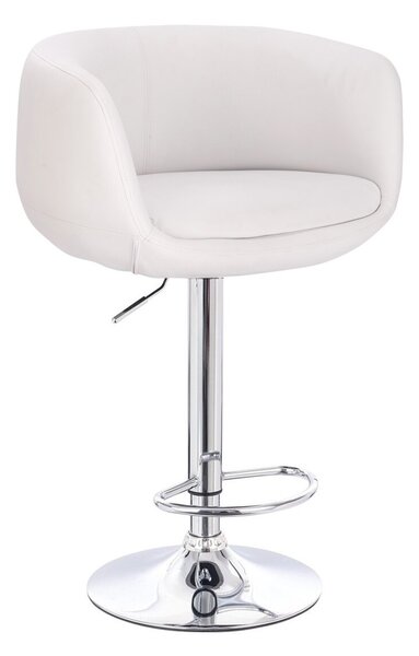 HC333W Fehér modern szék krómozott lábbal