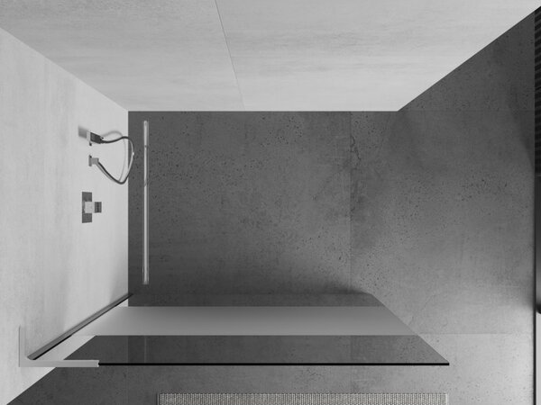 Mexen Kioto L, Walk-In zuhany paraván 70 x 200 cm, 8 mm átlátszó matt üveg, króm profil, 800-070-103-01-35