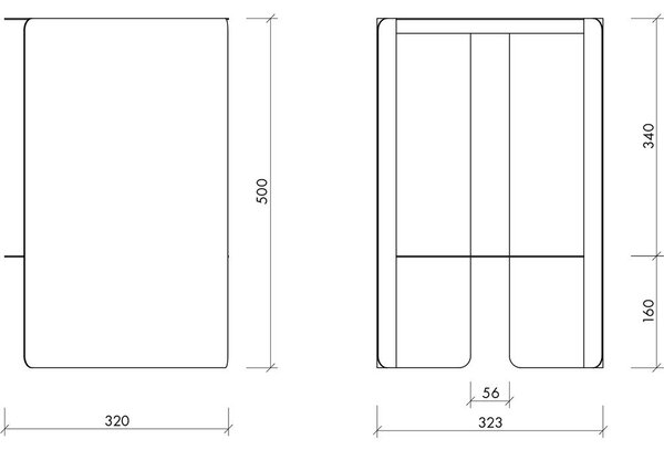 Acél kerek tárolóasztal ø 32 cm Wa – noo.ma