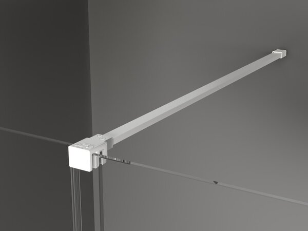 Mexen Velar, nyitható tolóajtó 90x200 cm, 8mm átlátszó üveg, fehér, 871-090-000-01-20
