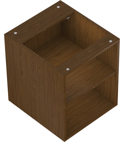 Mexen Box-A, nyitott szekrény polccal 40 cm, diófa, 91AX2-0400-470-0-86