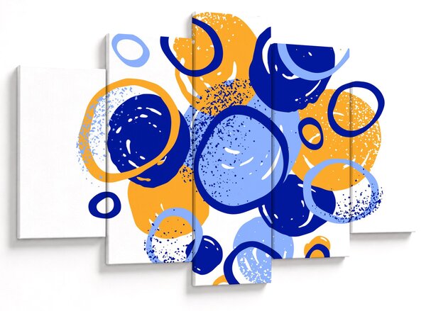 Kép - Világos motívum körökkel (150x105 cm)