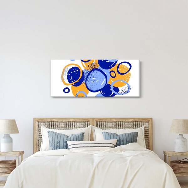 Kép - Világos motívum körökkel (120x50 cm)