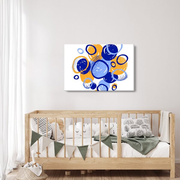 Kép - Világos motívum körökkel (90x60 cm)