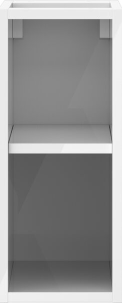 Mexen Box-A, nyitott szekrény polccal 20 cm, fényes fehér, 91AX2-0200-470-0-00