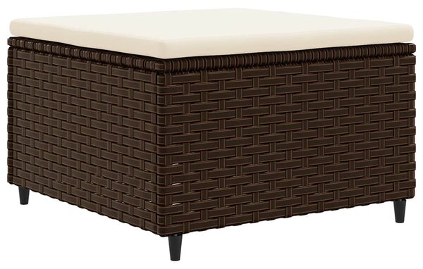 5 részes barna polyrattan kerti ülőgarnitúra párnákkal