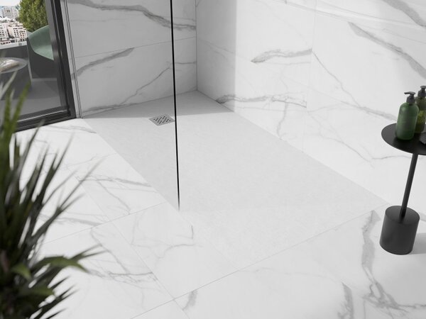 Mexen Stone+, négyszögletes ásványi kompozit kád 160 x 70 cm, fehér, 44107016