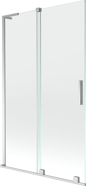 Mexen Velar L kádparaván 2-szárnyas tolóajtós 110 x 150 cm, átlátszó, króm - 896-110-003-01-01