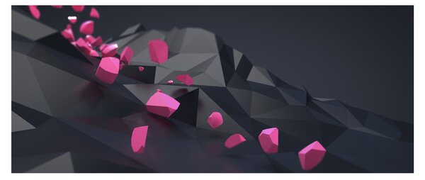 A 3D absztrakció képe (120x50 cm)