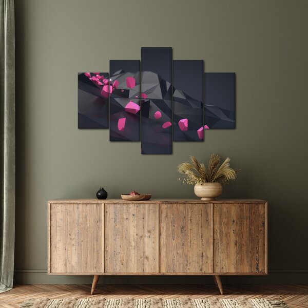 A 3D absztrakció képe (150x105 cm)