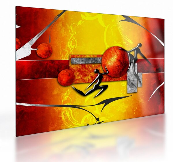 Kép - Az emberiség festménye (üvegen) (70x50 cm)