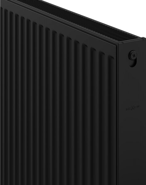 Mexen C21, panelradiátor 400 x 800 mm, oldalsó csatlakozás, 741 W, fekete, W421-040-080-70