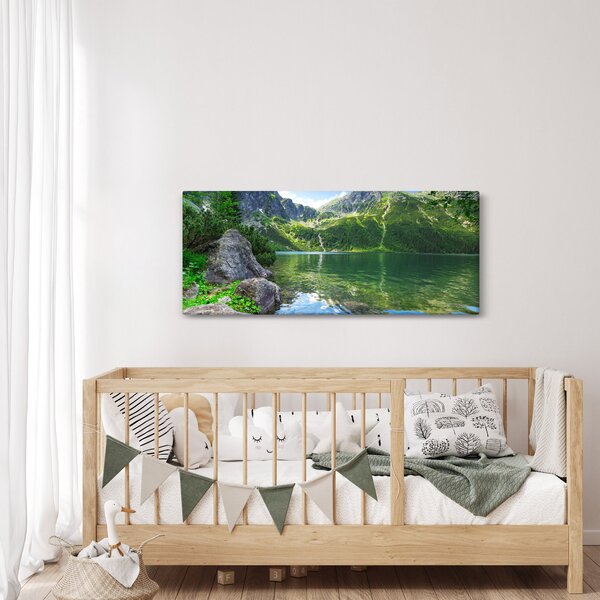 Tó a Tátrában képe (120x50 cm)