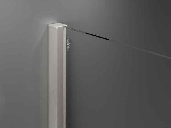 Mexen Velar, tolózuhanyajtó 100 cm-es nyitáshoz, 8 mm-es matt üveg, csiszolt acél, 871-100-000-31-97