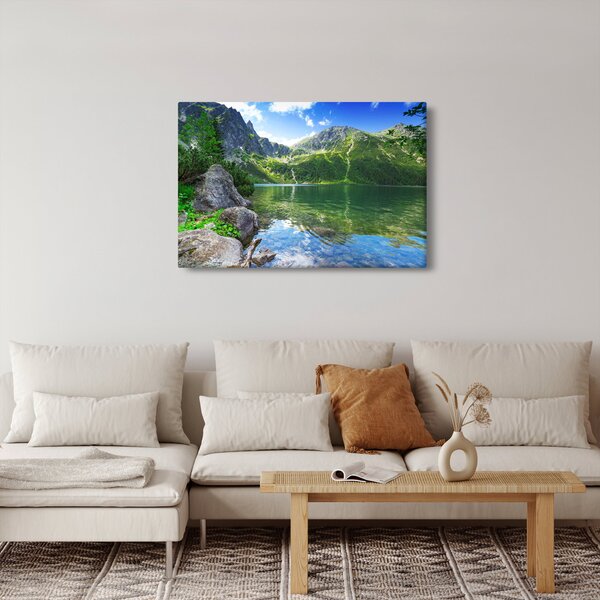 Tó a Tátrában képe (90x60 cm)