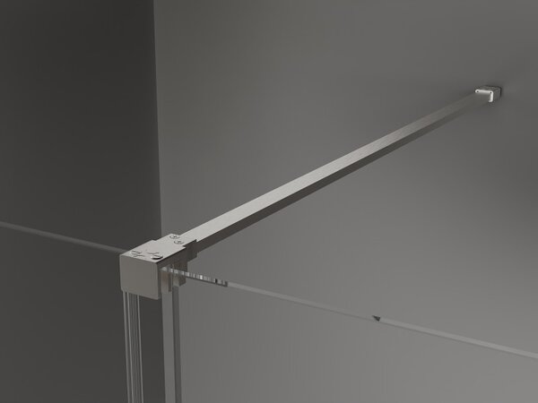 Mexen Velar, tolózuhanyajtó 100 cm-es nyitáshoz, 8 mm-es matt üveg, csiszolt acél, 871-100-000-31-97