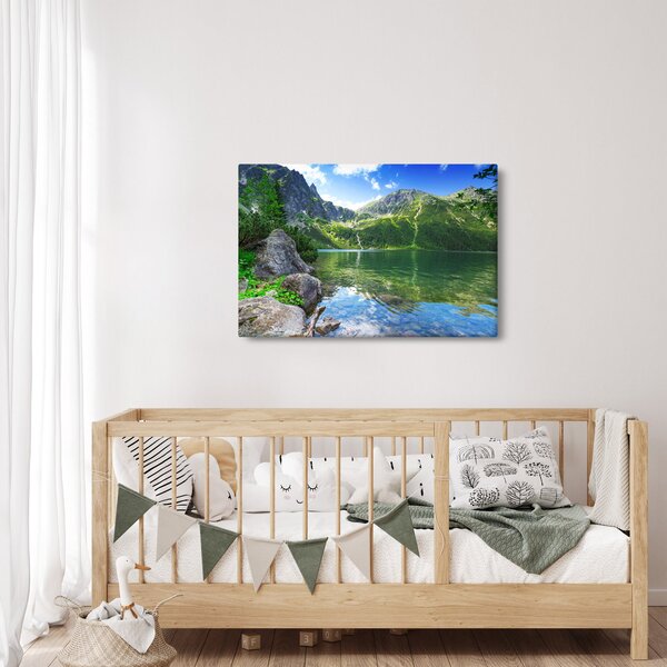 Tó a Tátrában képe (90x60 cm)