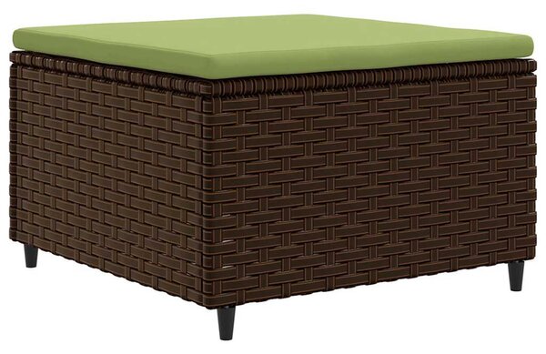 7 részes barna polyrattan kerti ülőgarnitúra párnákkal