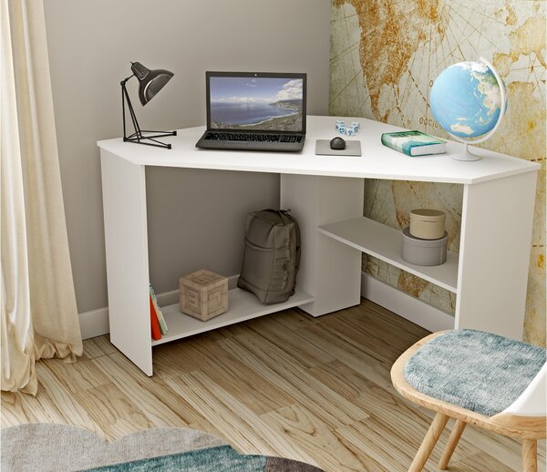 Sarok PC asztal Rhyno (fehér)