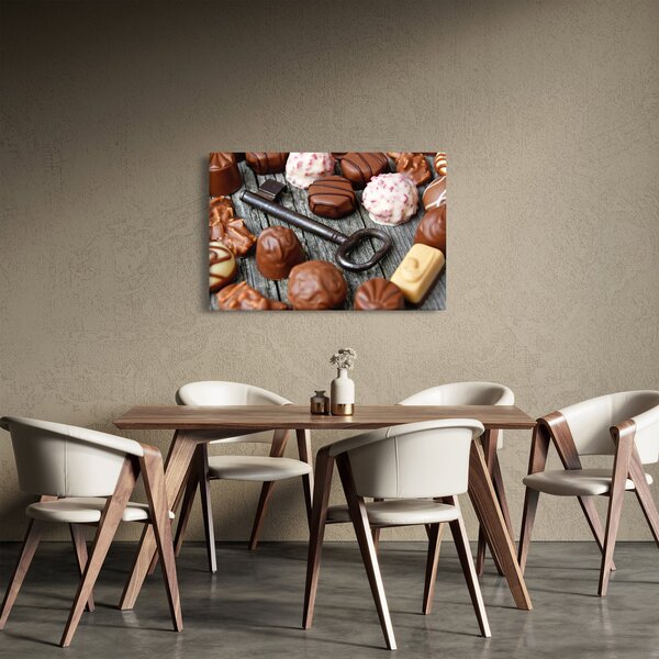 Csokoládé és a kulcs képe (90x60 cm)