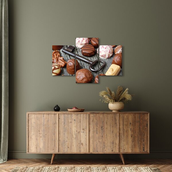 Csokoládé és a kulcs képe (90x60 cm)