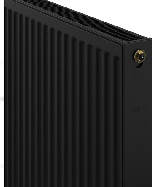 Mexen CV21, panelradiátor 900 x 700 mm, alsó csatlakozás, 1243 W, fekete, W621-090-070-70