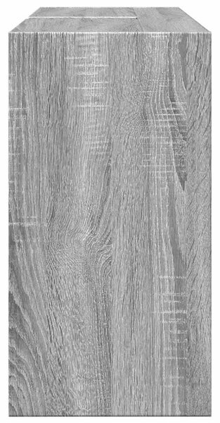 Szürke sonoma színű szerelt fa mosdószekrény 90 x 29 x 55 cm